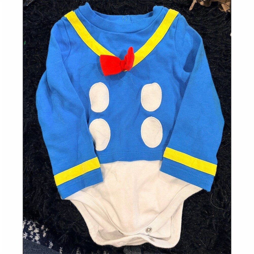 Disney Store Baby Donald Duck Costume & Giraffe Bodysuit Romper One-Piece 12-18M